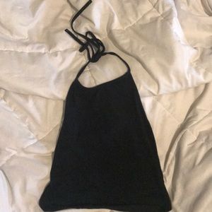Black halter top